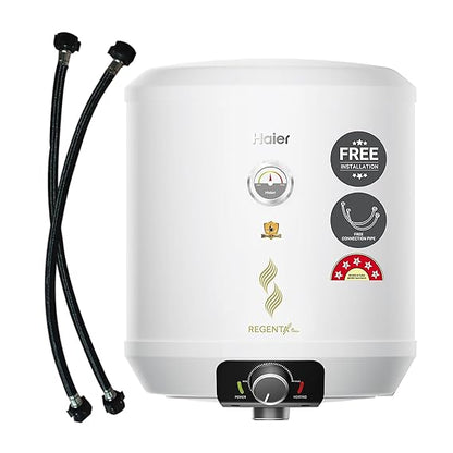 Haier Regenta Pro Water Geyser 15 ltr 5 Star 1-3 KW Convertible Electric Geyser Free Installation & Connection Pipe| Warranty 10 Yr on Tank| Advanced PP Body| Shock Proof| Enamel Tank| 11-Level Safety