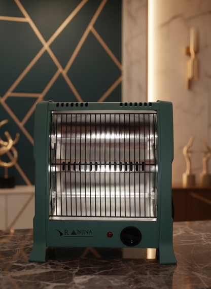 Ranjna Lava II 800 Watt Halogen Room Heater with 2 Heat Settings and 2 Year Warranty (Parrot Green)